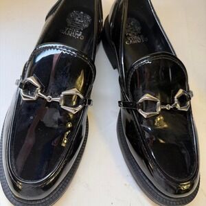 Vince Camuto patent leather womens loafers size 10